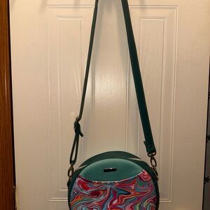 Vibrant Swirl Crossbody Bag